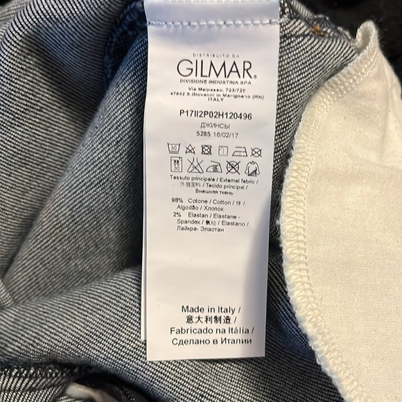 Womens Authentic Iceberg Jeans - embroidered design waist 27 inch NWT - Picture 9 of 11